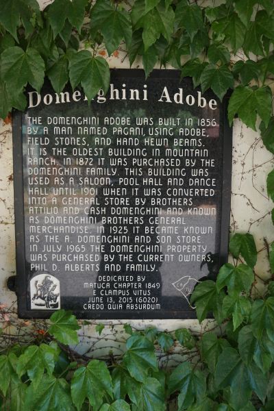 [Picture of Domenghini Abode sign]